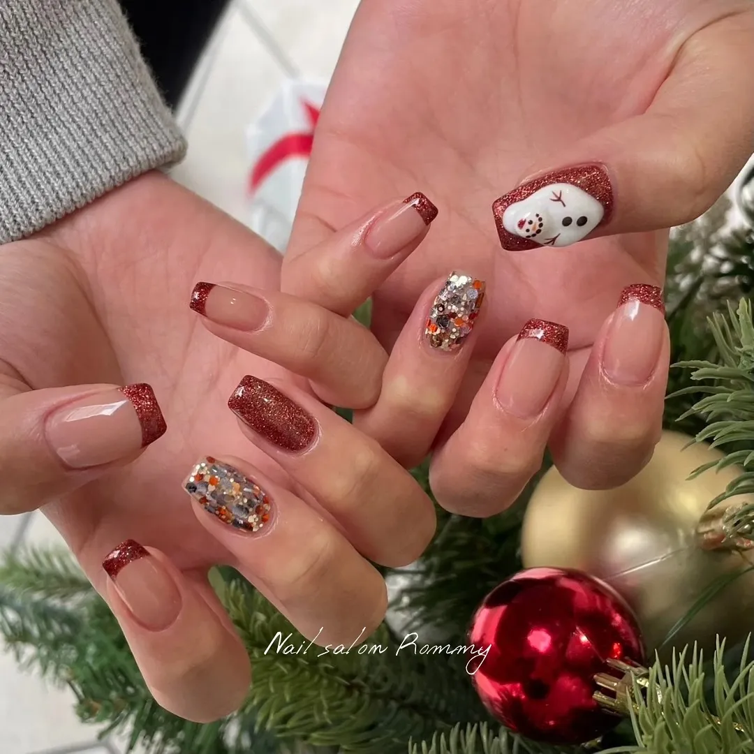 @rommy__yui_ のX'mas nail🎄✨