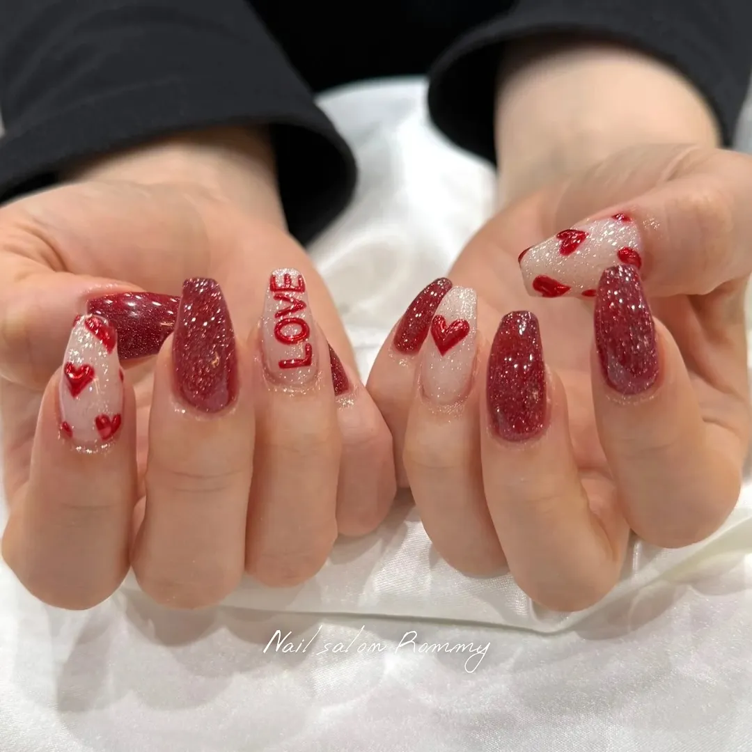 Valentine nail♡