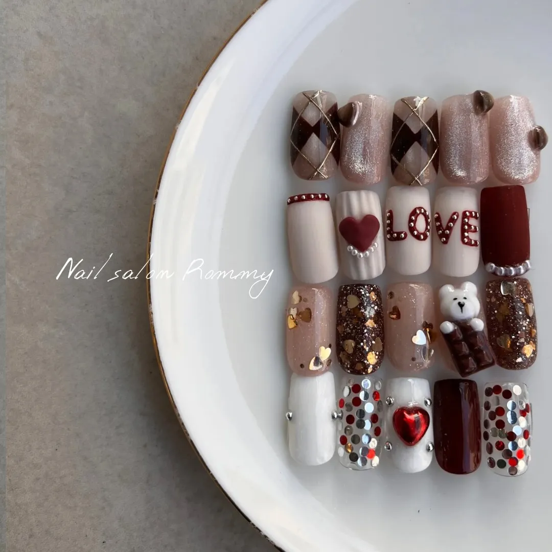 Valentine nail design❤️